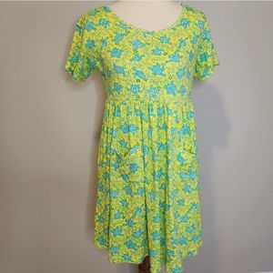 Vintage Lilly Pulitzer dress small turtle print